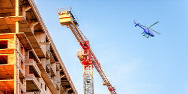 Lexington Helicopter Lift in City