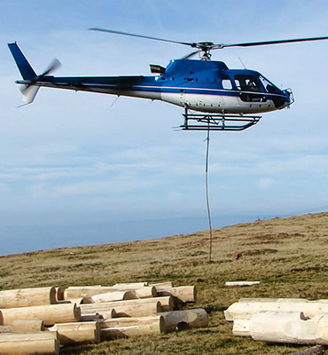 Lexington Helicopter Log Lift